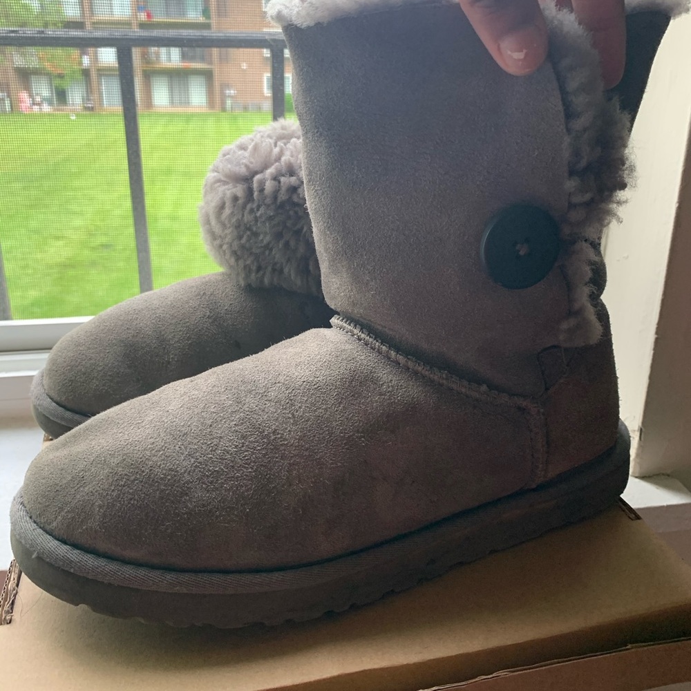 UGG Bailey Button Suede Boots